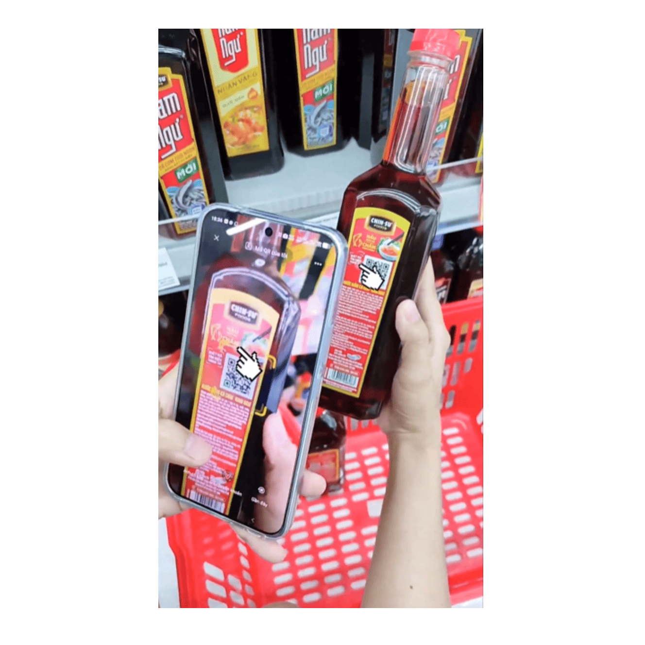Quét QR Code giúp xác thực Nam Ngư chính hãng