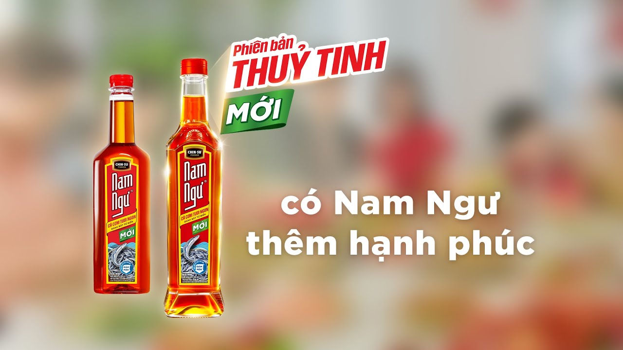Nước mắm Nam Ngư chai thủy tinh cao cấp và đẹp mắt