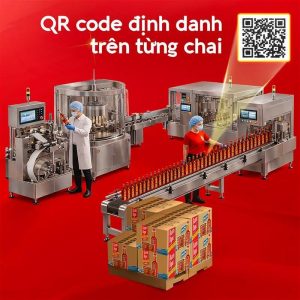 Công nghệ QR Code trên nước mắm Nam Ngư nắp vàng
